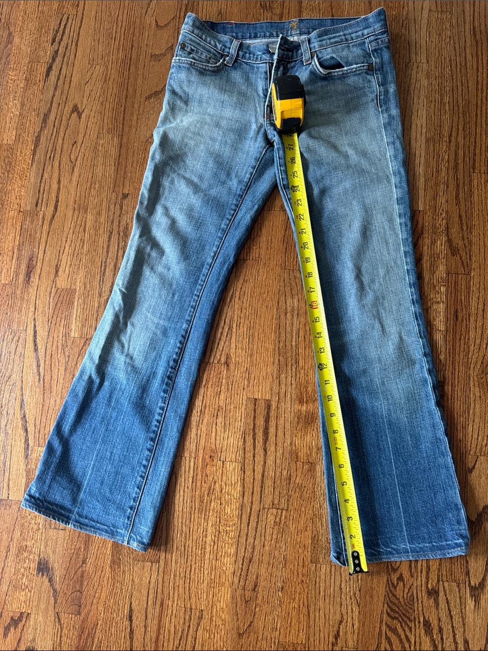 7 For All Mankind Medium Wash Flared Jeans
